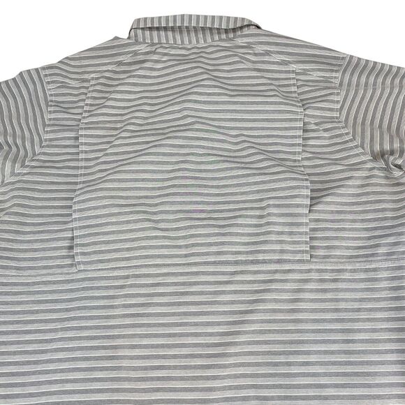 Columbia Shirt MensTall 2X Gray Twisted Creek Omni Shade Collared Button Down - Picture 12 of 14